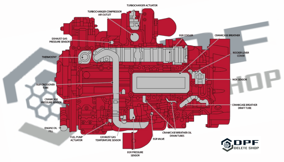 DPF DEF SCR EGR DELETE CUMMINS ISC