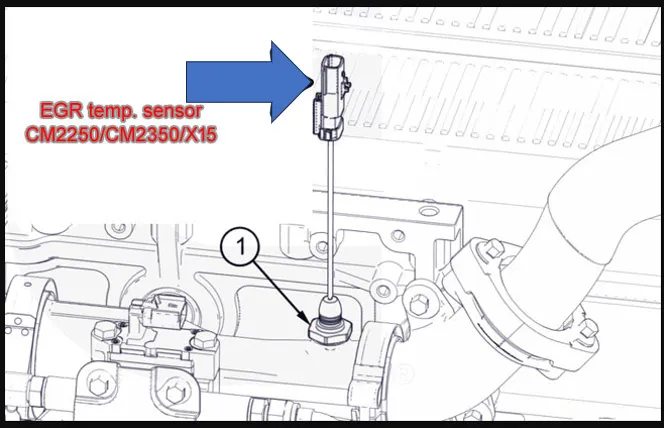 EGR TEMPERATURE SENSOR CM2250